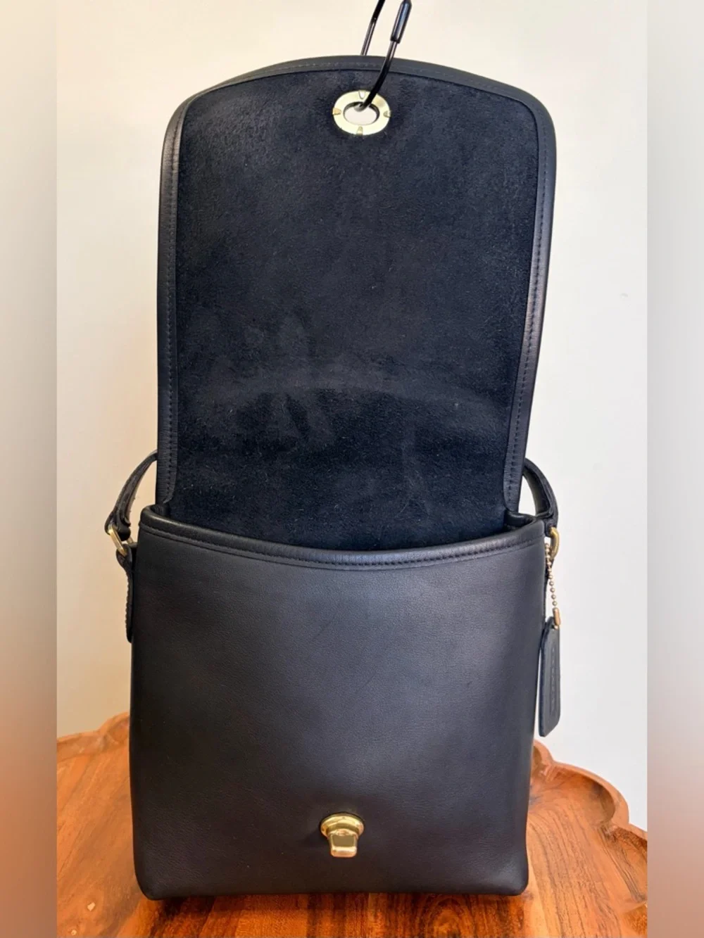Vintage COACH Patrol Companion Bag Black Crossbody Costa Rica 9076 EUC - Picture 7 of 17